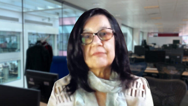 Home Office Staff member Amanda in an office setting