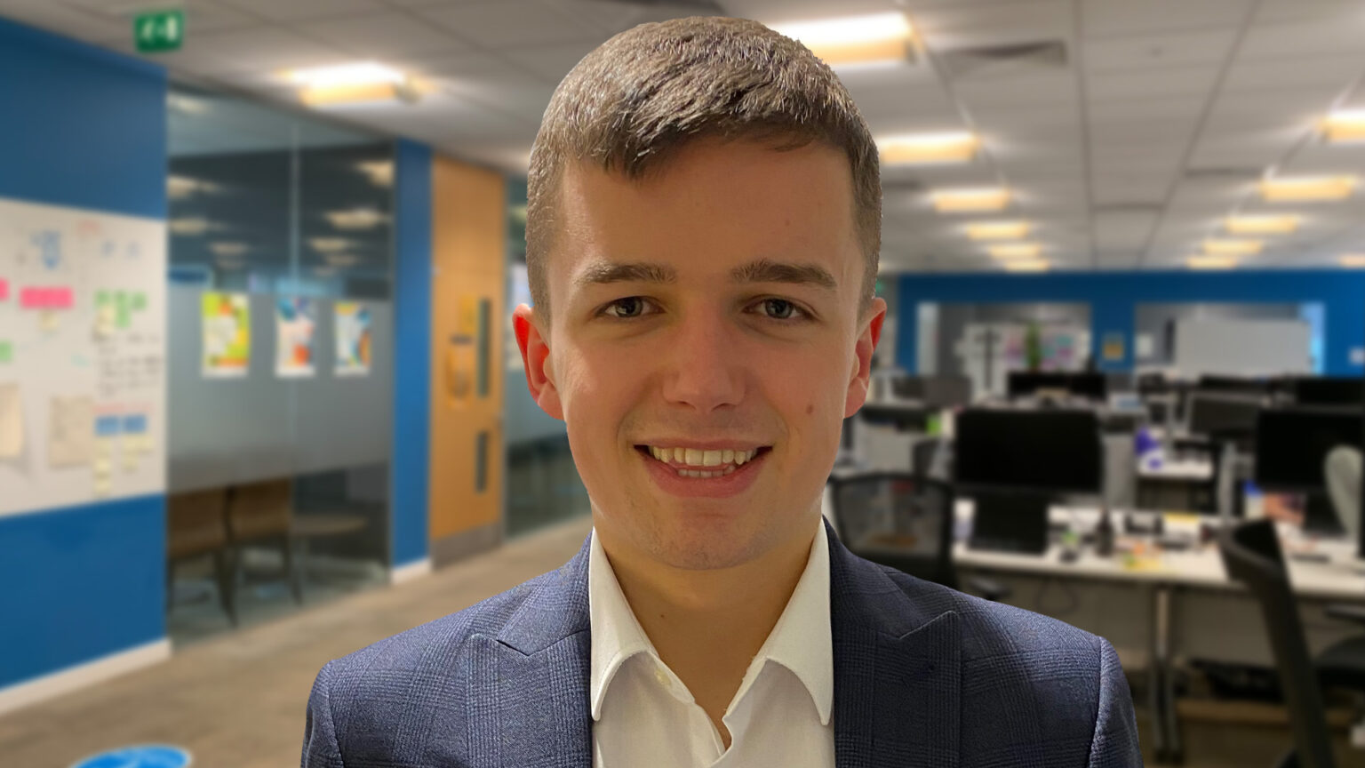Home Office Staff member Jacob in an office setting