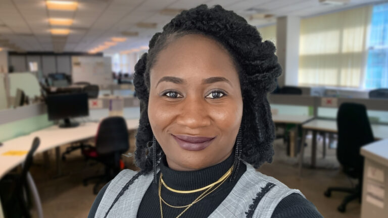 Photo of Bukky, part of the Asylum Legacy Casework Team at the Home Office.