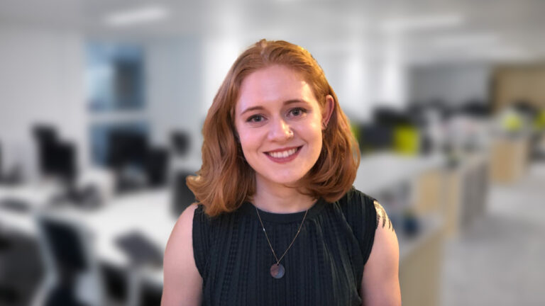 Photo of Rachel, a Senior User Researcher at the Home Office.