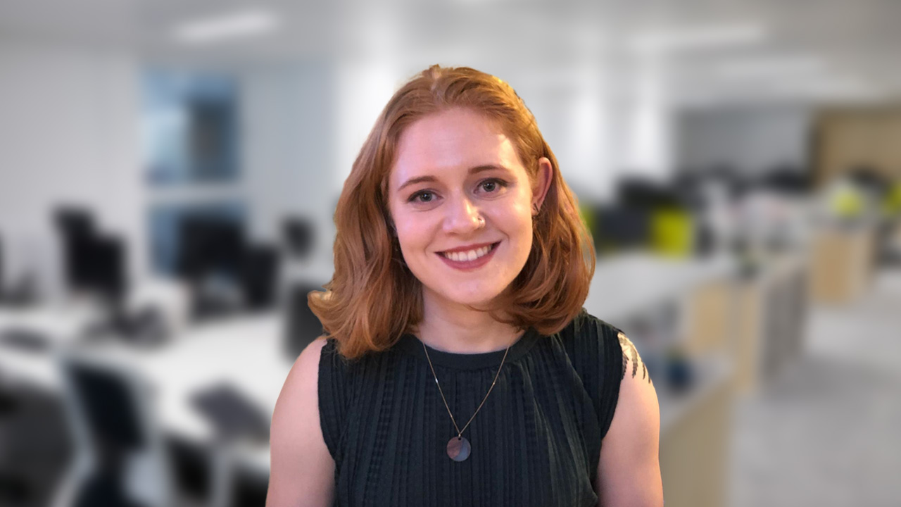 Photo of Rachel, a Senior User Researcher at the Home Office.
